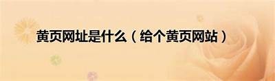黄页网址成人免费大全